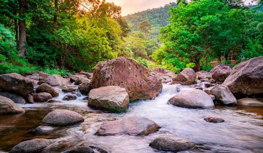 Rio típico de Mata Atlântica