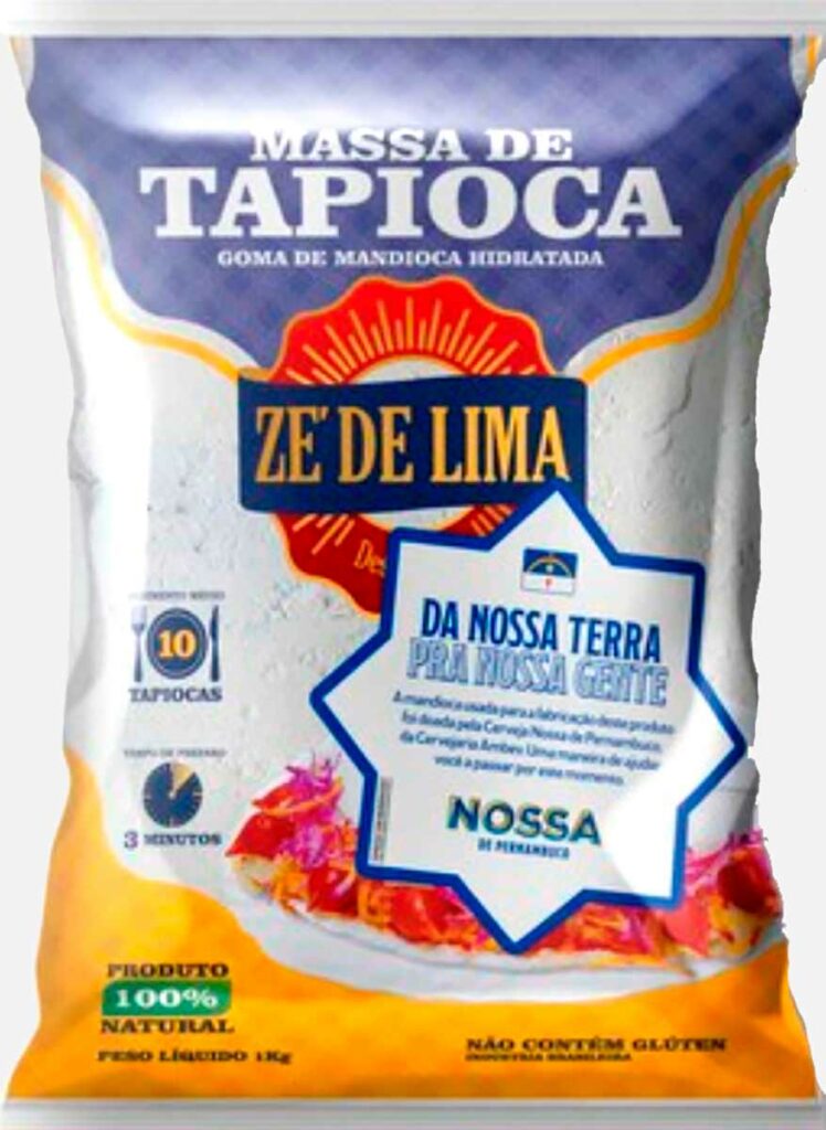 Massa de tapioca Zé de Lima - Goma de mandioca hidratada