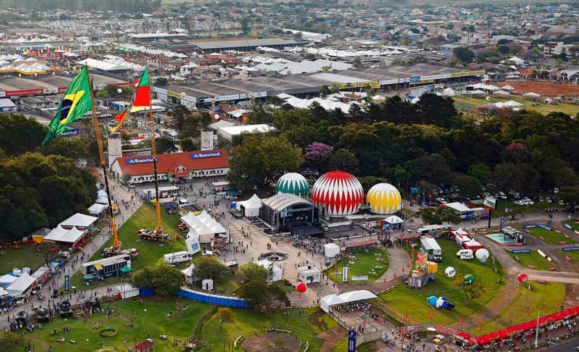 Vista aérea da Expointer - Parque de Exposições Assis Brasil - Esteio/RS