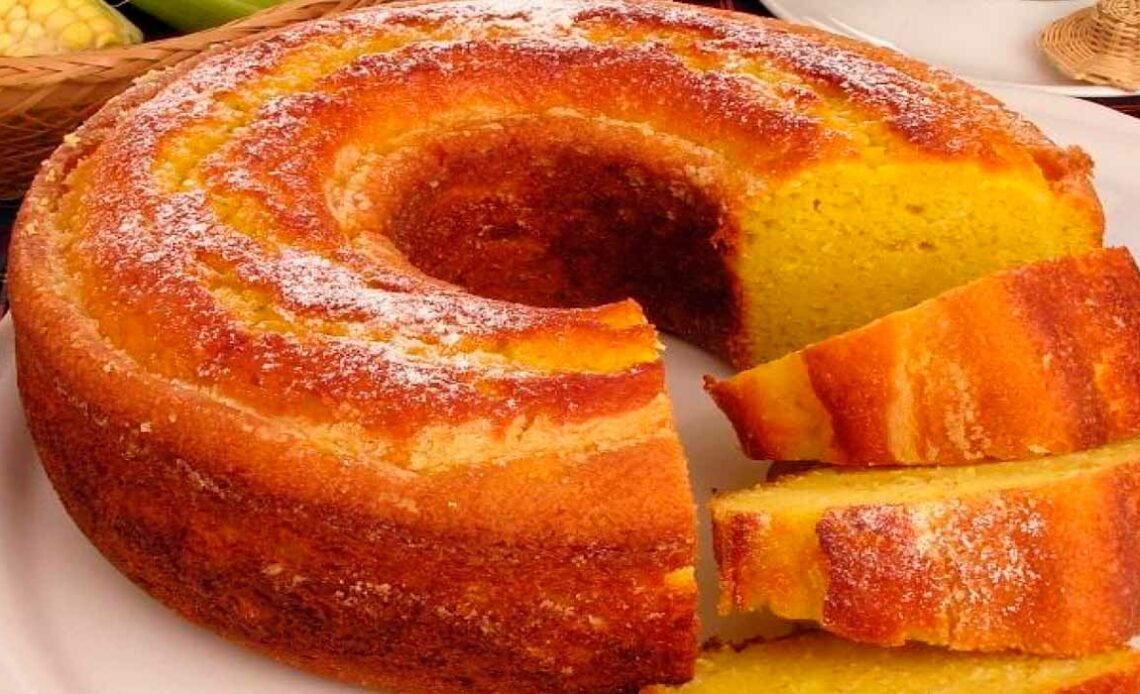 Bolo de bagaço de milho