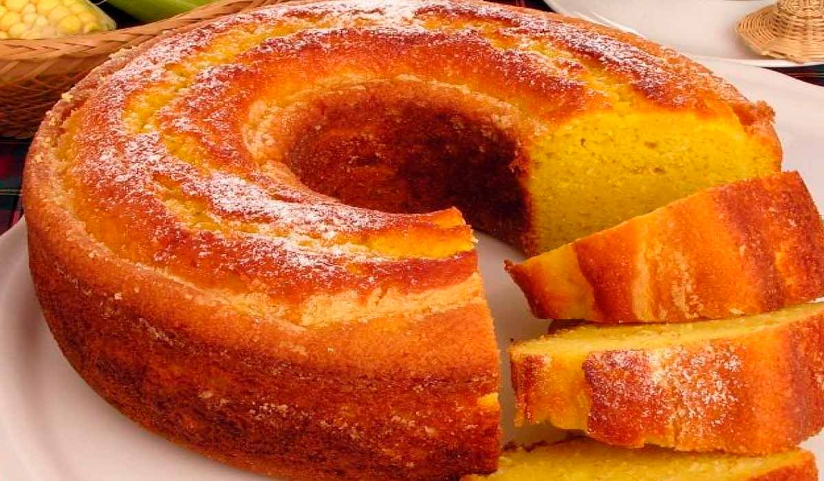 Bolo de bagaço de milho
