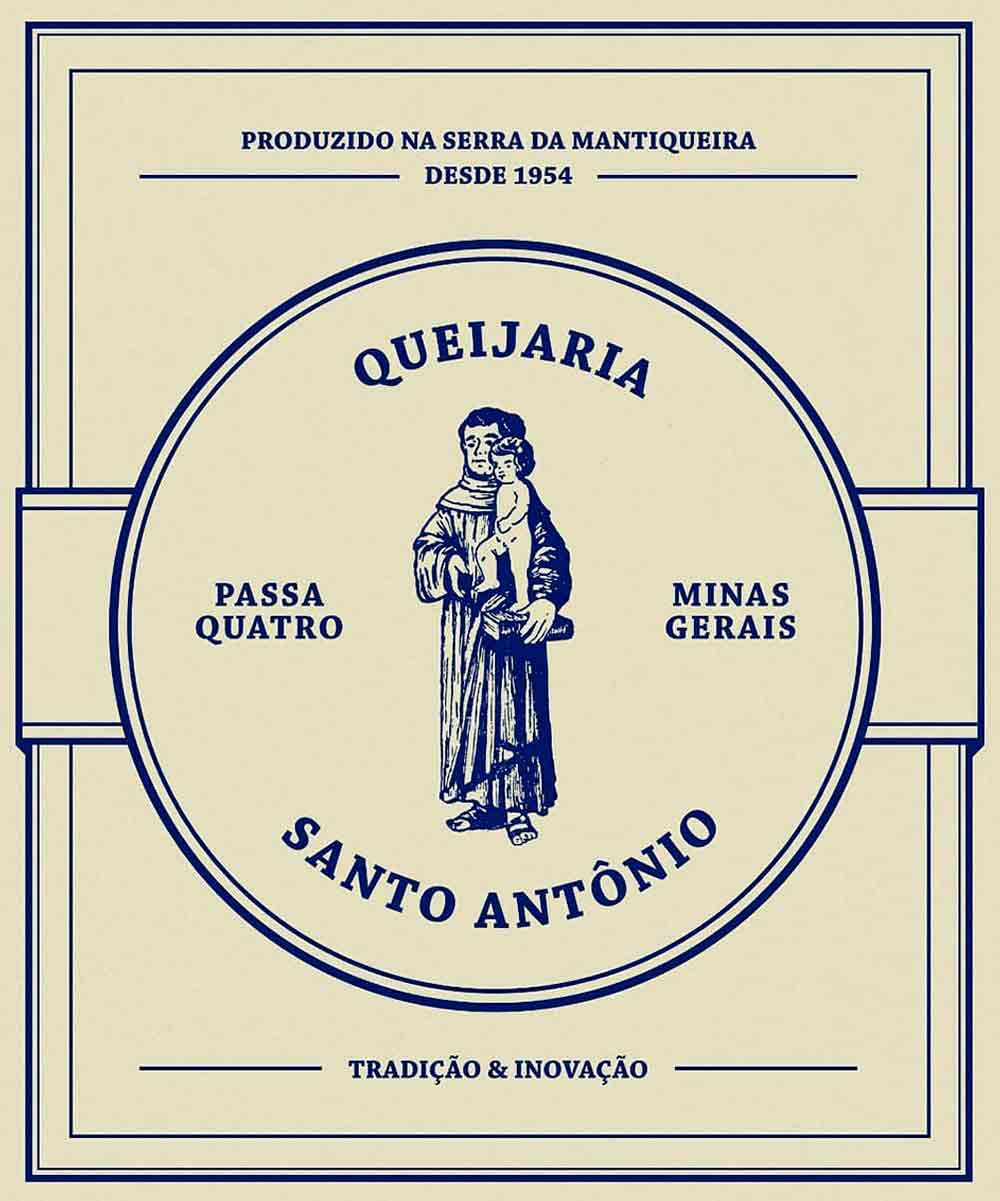 Rótulo da Queijaria Santo Antonio - Passa Quatro/MG