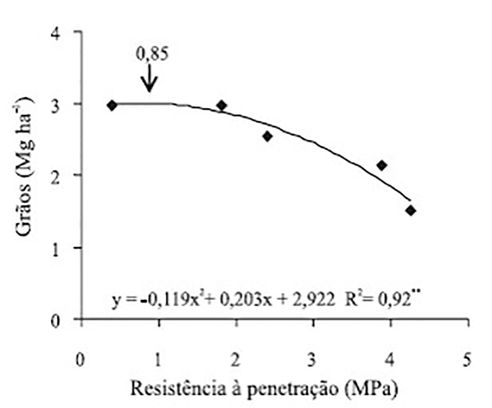 Relação entre a resistência à penetração e a produtividade da soja