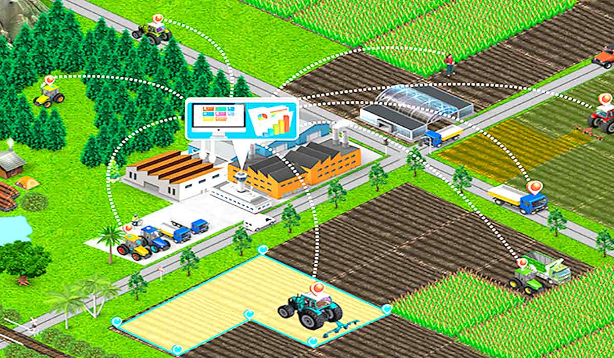 Fazenda inteligente conectada em todos os setores de produção