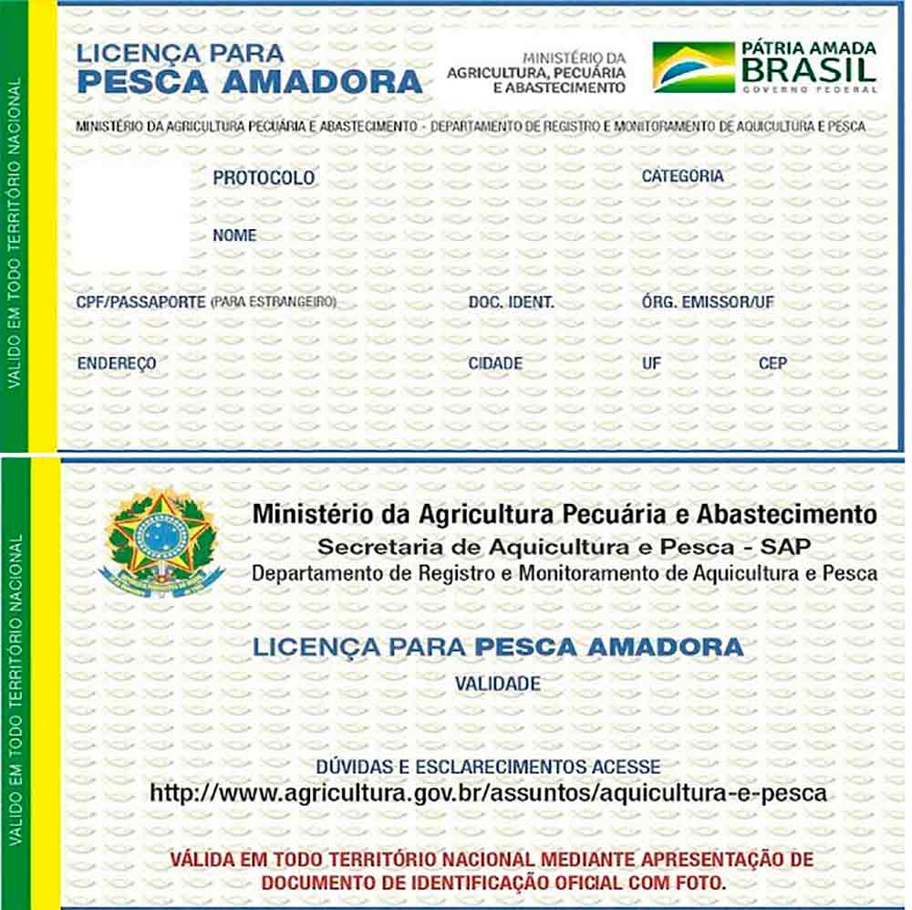 Licença de Pesca Amadora