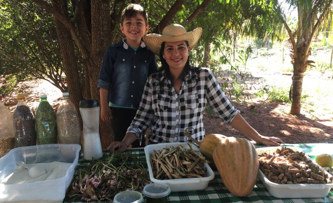 Família atendida pelo projeto agroflorestal