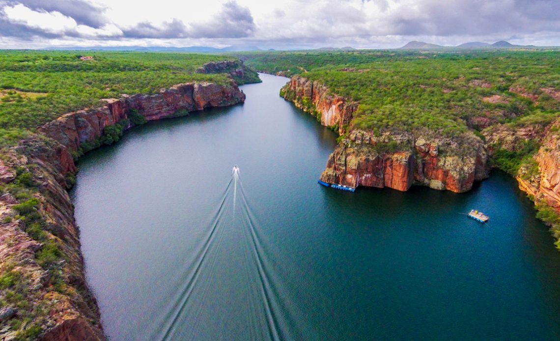 Rio São Francisco na fronteira de Sergipe e Alagoas