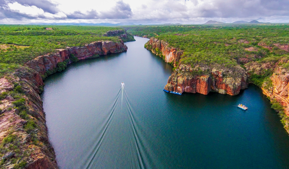 Rio São Francisco na fronteira de Sergipe e Alagoas