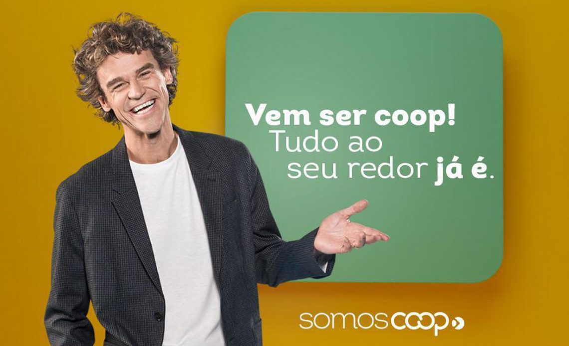 Campanha publicitária do movimento SomosCoop encabeçada pelo tenista Gustavo Kuerten