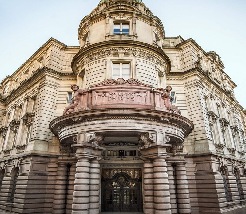 Prédio do Museu do Café em Santos/SP