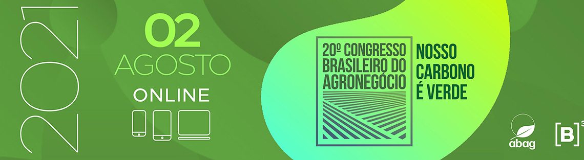 Chamada do 20º Congresso Brasileiro do Agronegócio