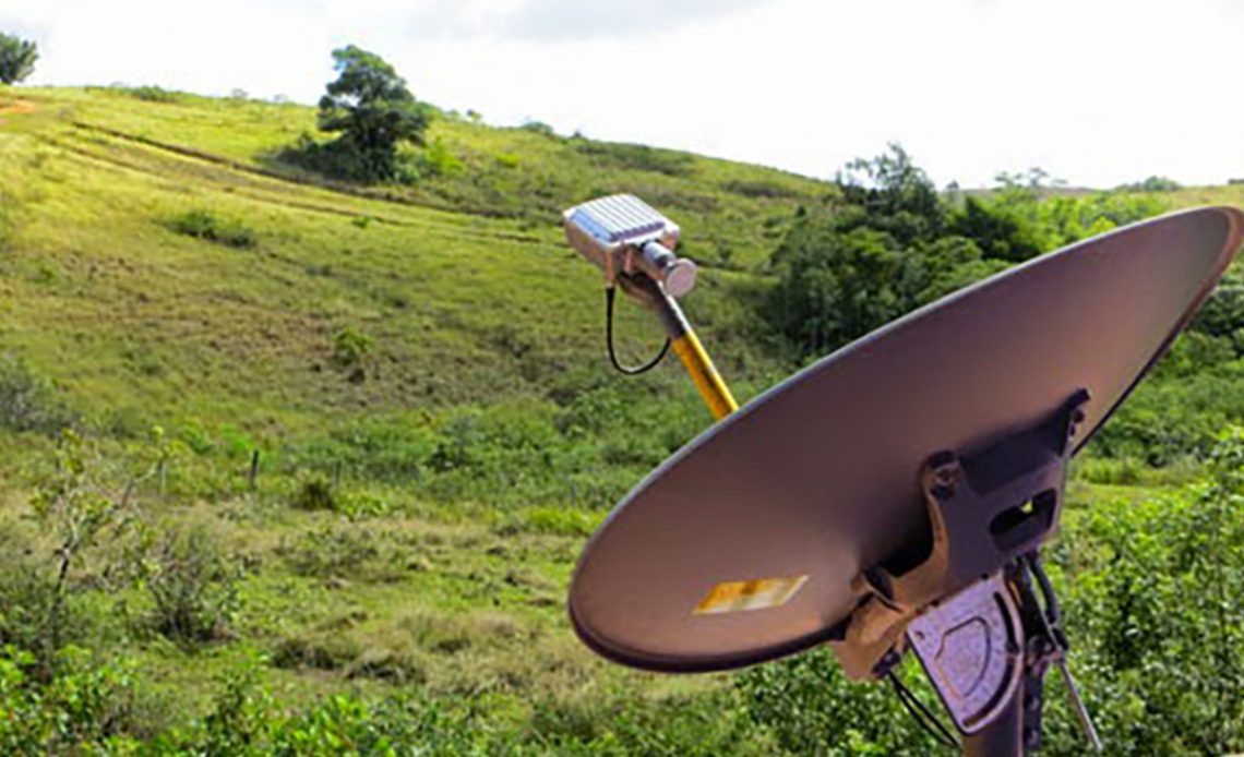 Antena em propriedade rural