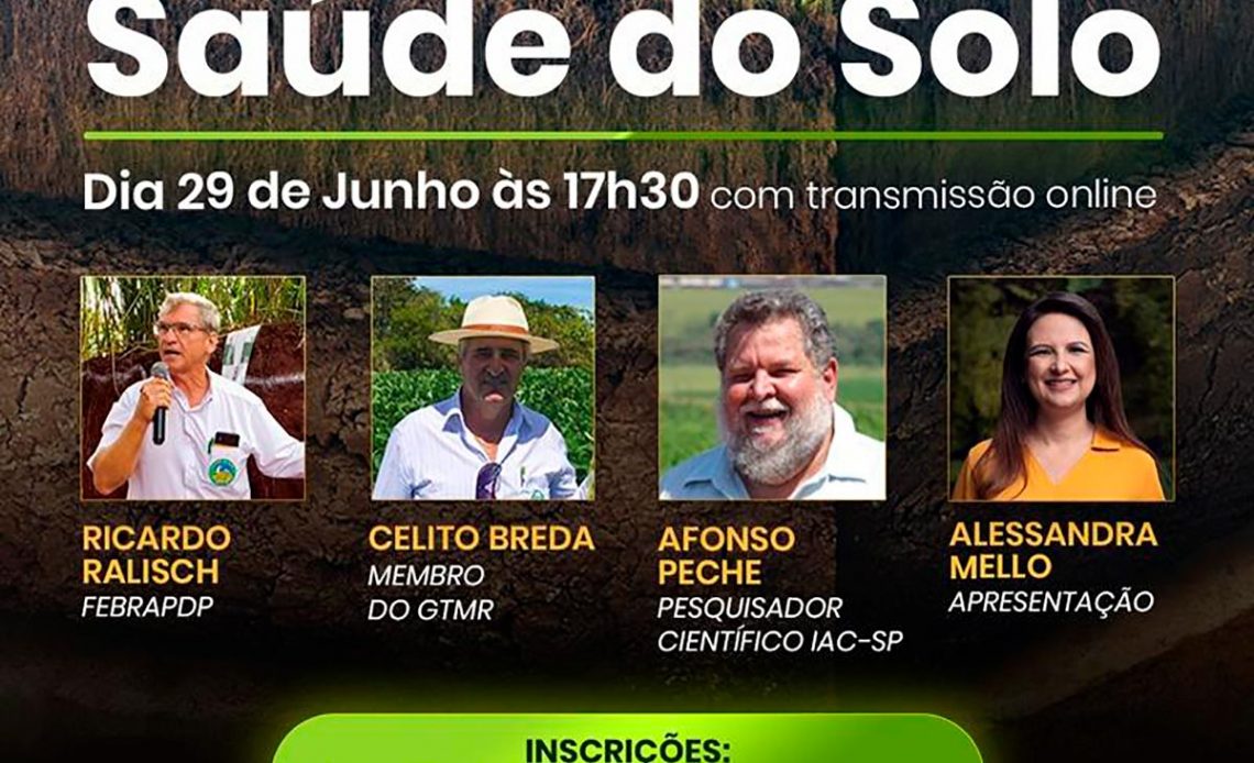 Chamada para o painel Saúde do Solo Brasileiro