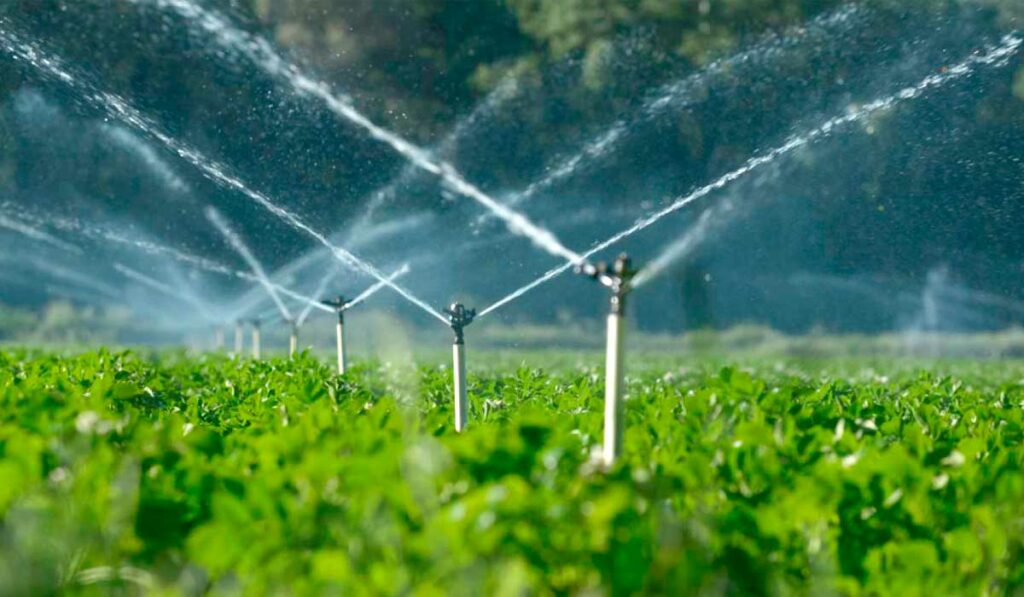 Sistema de irrigação por aspersão