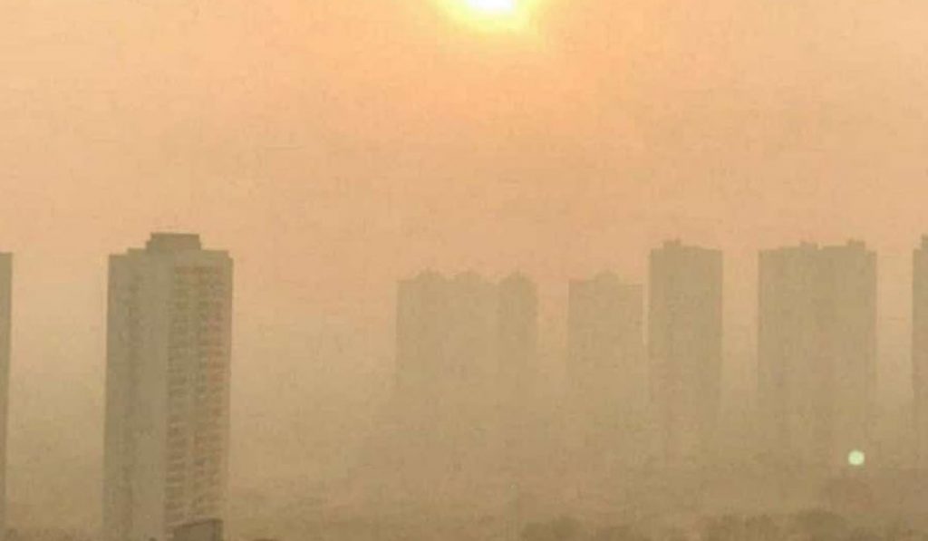 Efeito da fumaça de queimadas na área urbana