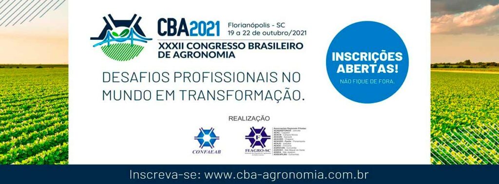 Banner de chamada para o 32º Congresso Brasileiro de Agronomia