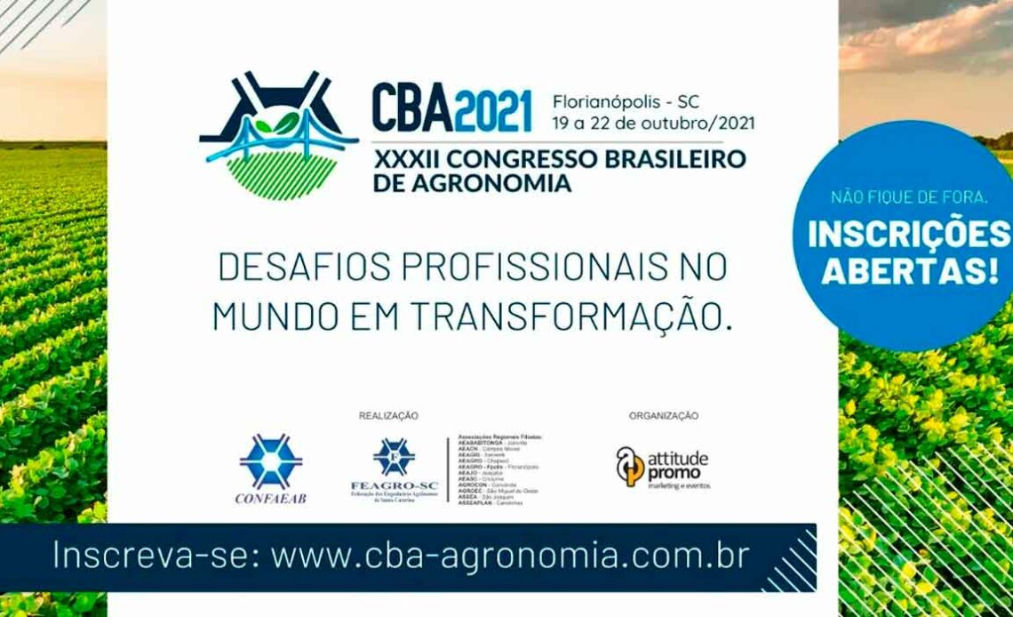 Chamada para o 32º Congresso Brasileiro de Agronomia