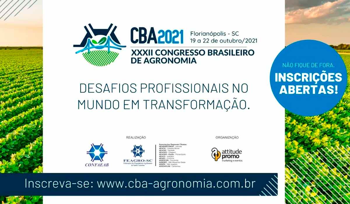 Chamada para o 32º Congresso Brasileiro de Agronomia