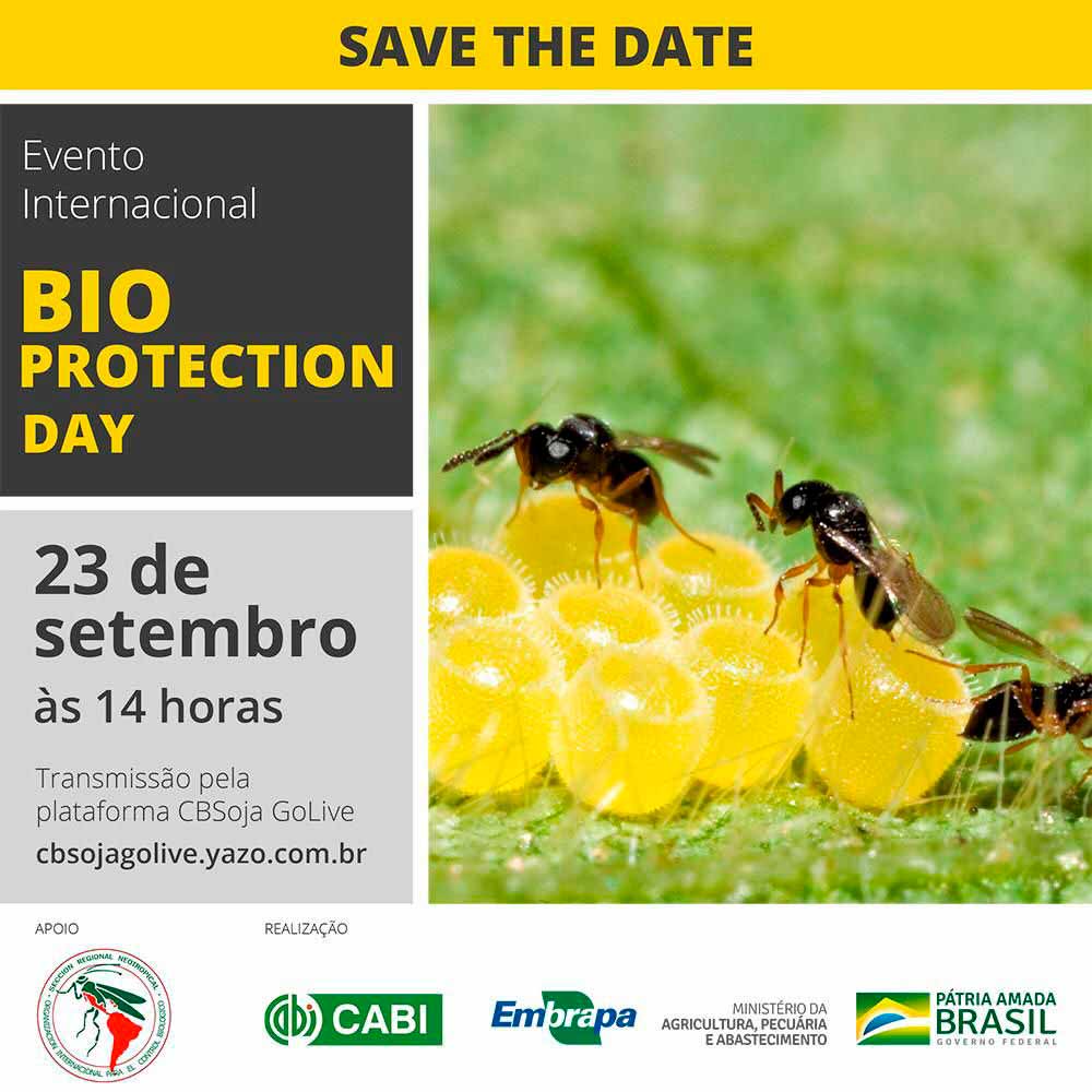 Chamada para o evento de comemoração do Dia da Bioproteção