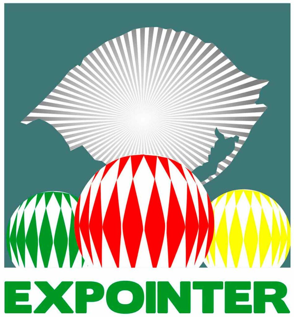 Ilustração dos tradicionais globos da Expointer
