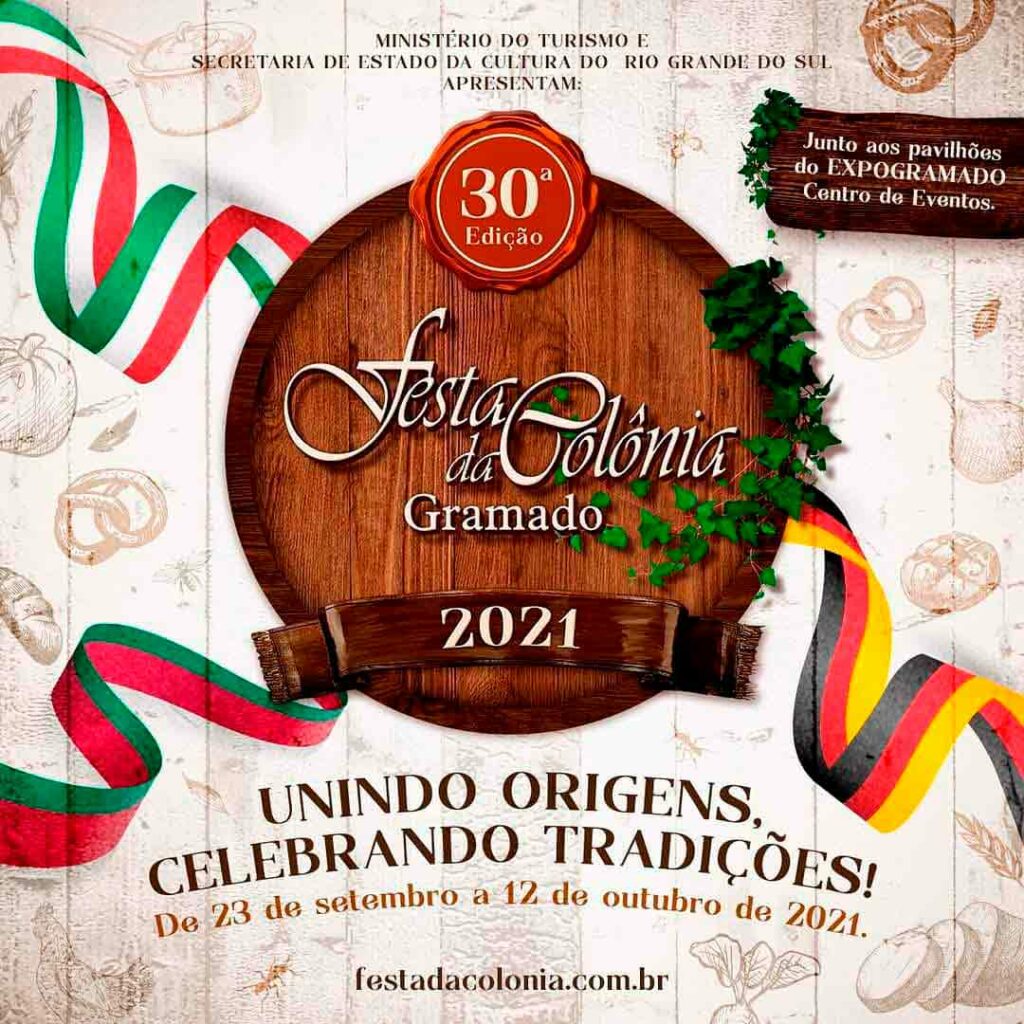 Chamada para 30ª Festa da Colônia da Gramado