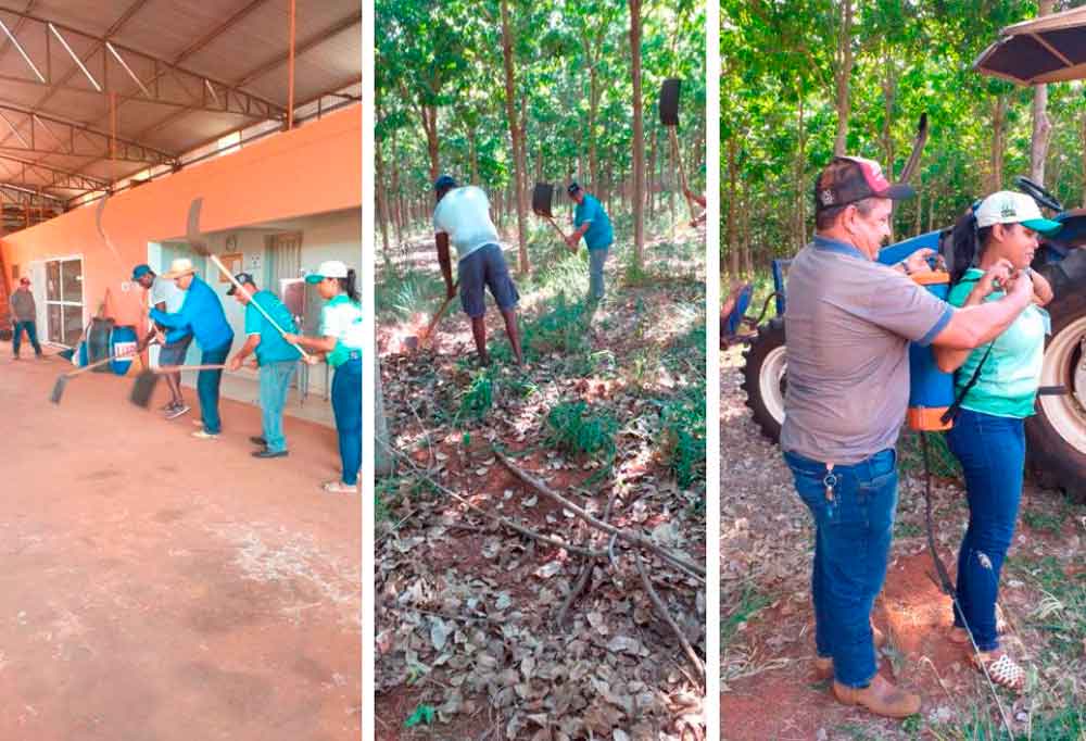 Realização de treinamentos para combate de incêndios - Fotos: Elaine Gonçalves