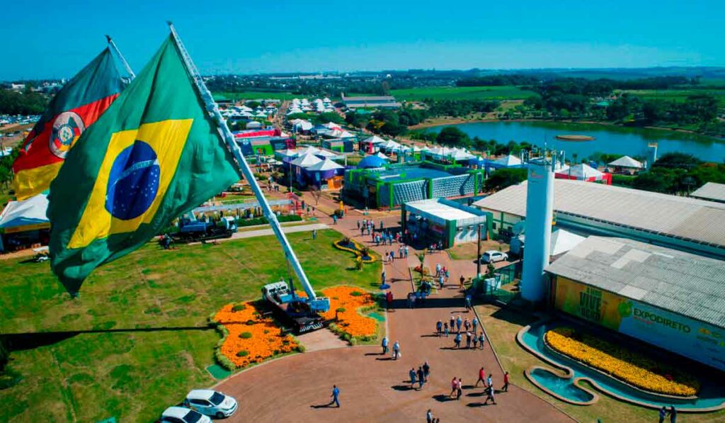 Visão aérea da Expodireto