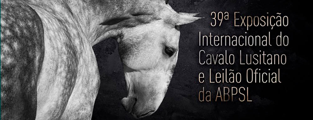 Banner da 39ª Exposição Internacional do Cavalo Puro Sangue Lusitano