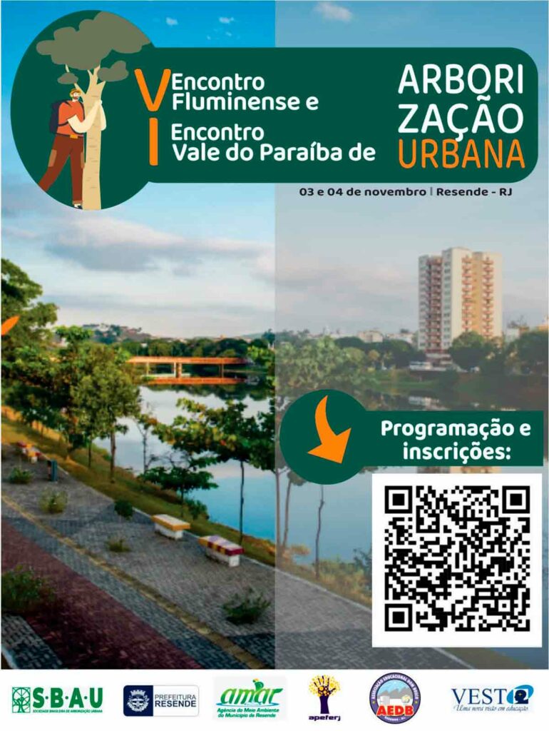 Cartaz de chamada para o V Encontro Fluminense de Arborização Urbana