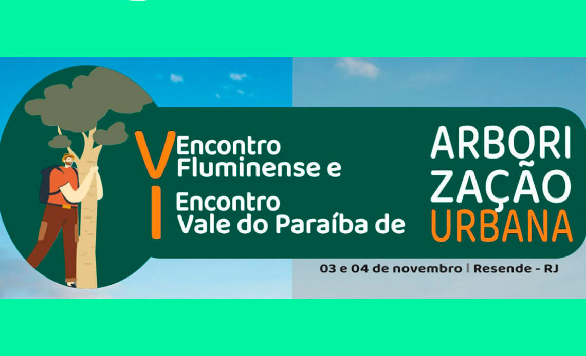 Banner de chamada para o V Encontro Fluminense de Arborização Urbana