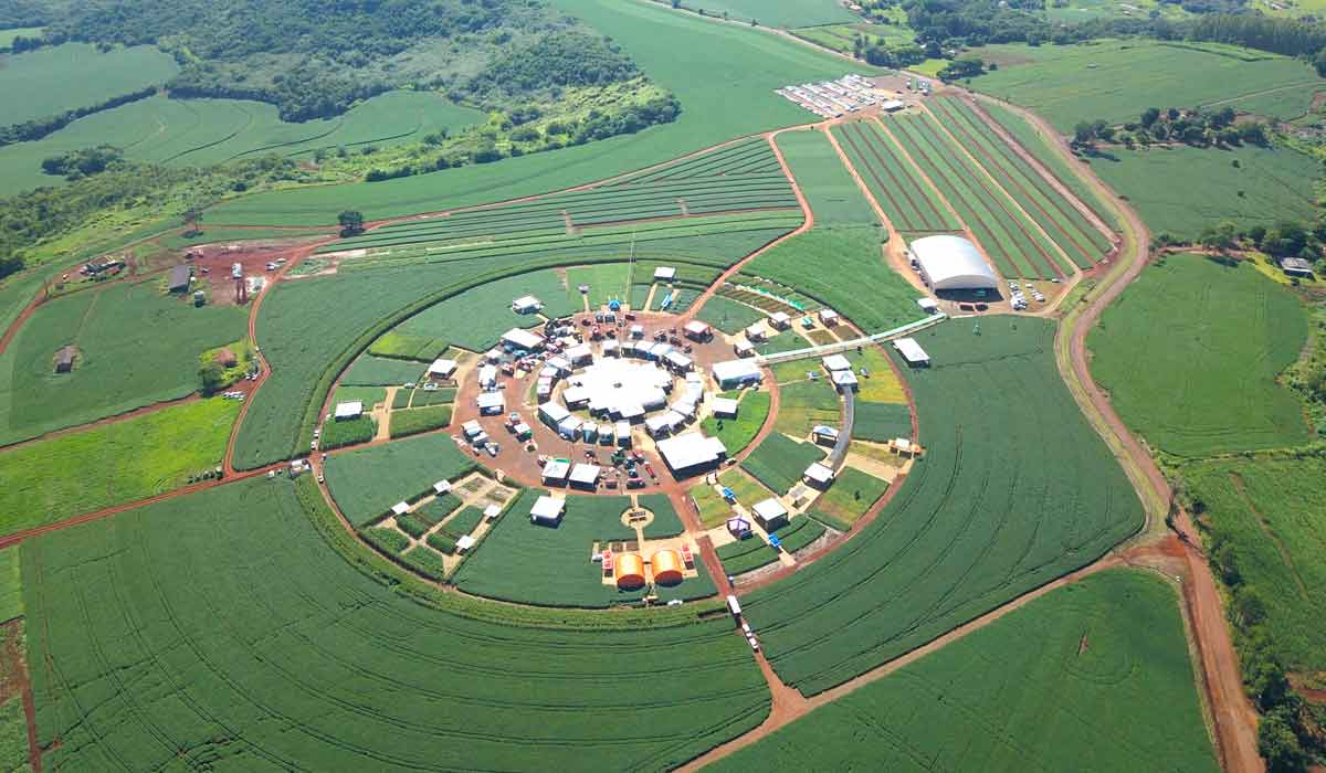 Vista aérea da SuperAgro Londrina