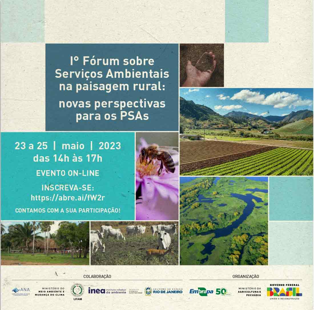 Chamada para o 1º Forum de Serviços Ambientais em Paisagens Rurais