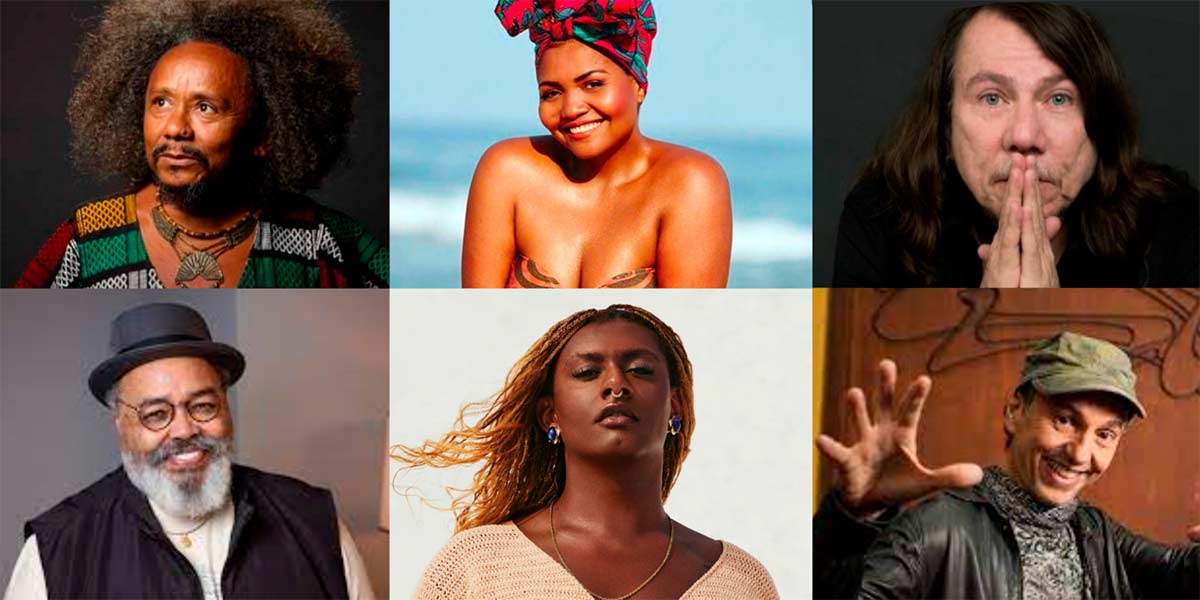 Importantes artistas nacionais se apresentaram - Chico César, Gabi Amarantos, Lenine, Jorge Aragão, Liniker, Zeca Baleiro, dentre outros