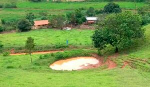 Barraginha na propriedade rural