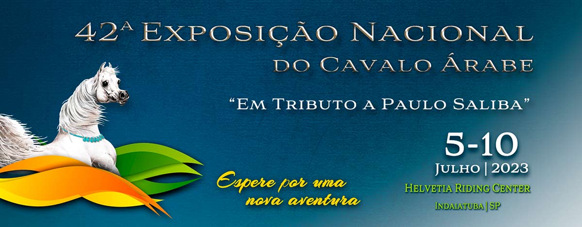 Banner da 42ª Exposição Nacional do Cavalo Árabe