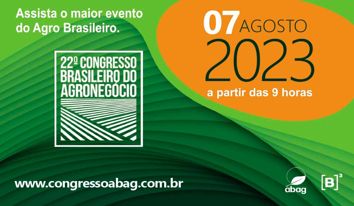 Banner do 22º Congresso Brasileiro do Agronegócio