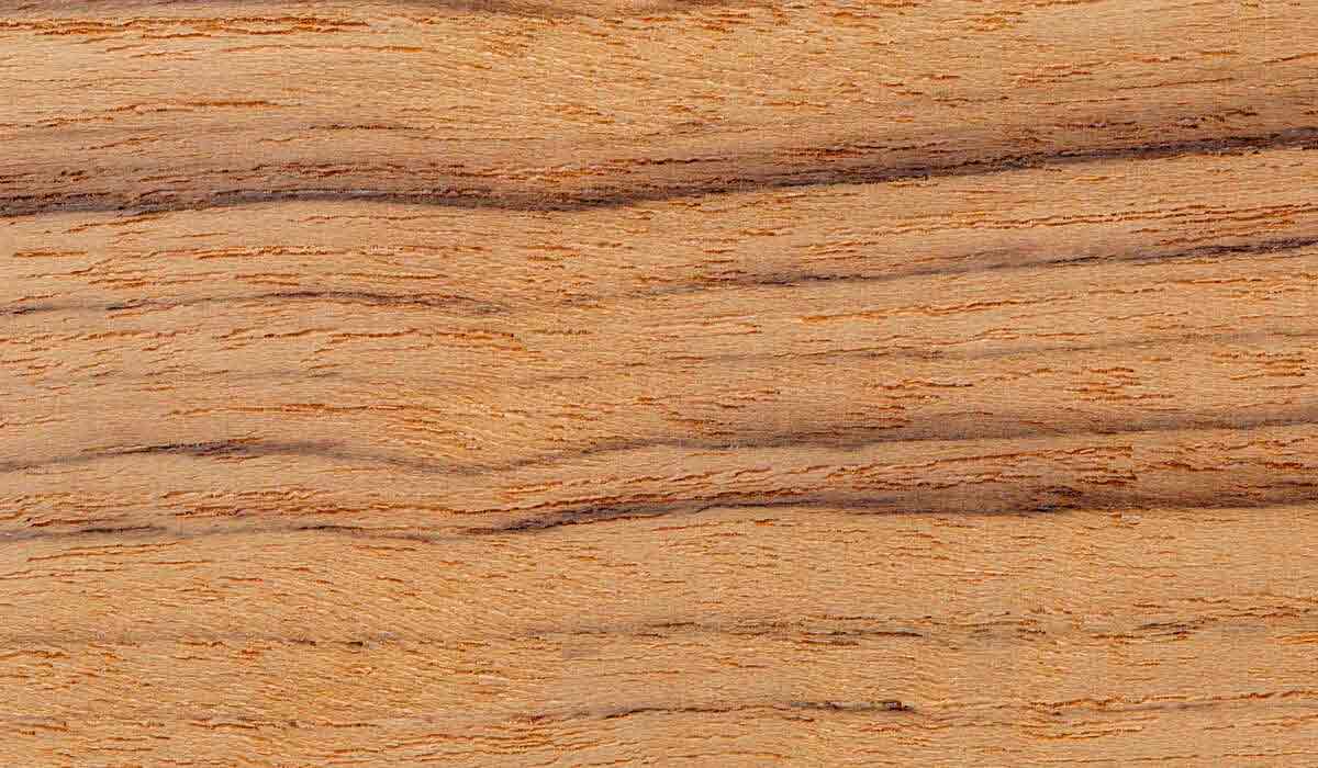 Prancha de corte longitudinal de madeira de teca