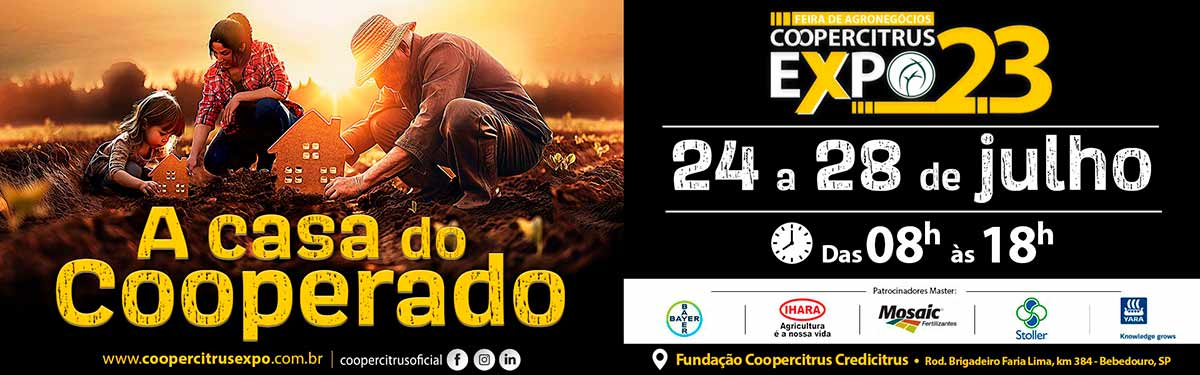 Banner da Coopercitrus Expo 2023