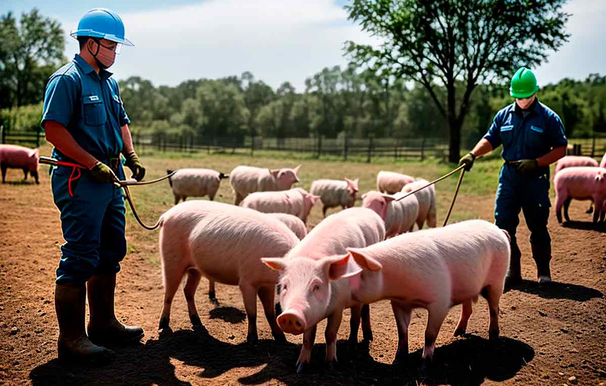 Controle em criação ao ar livre