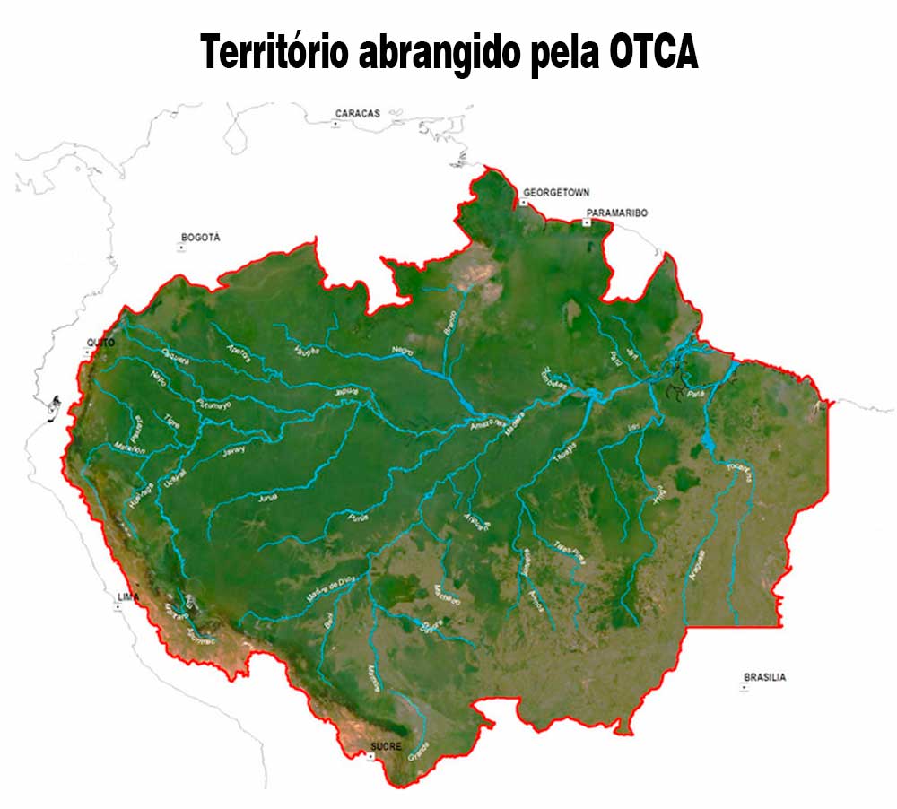 Território abrangido pela OTCA