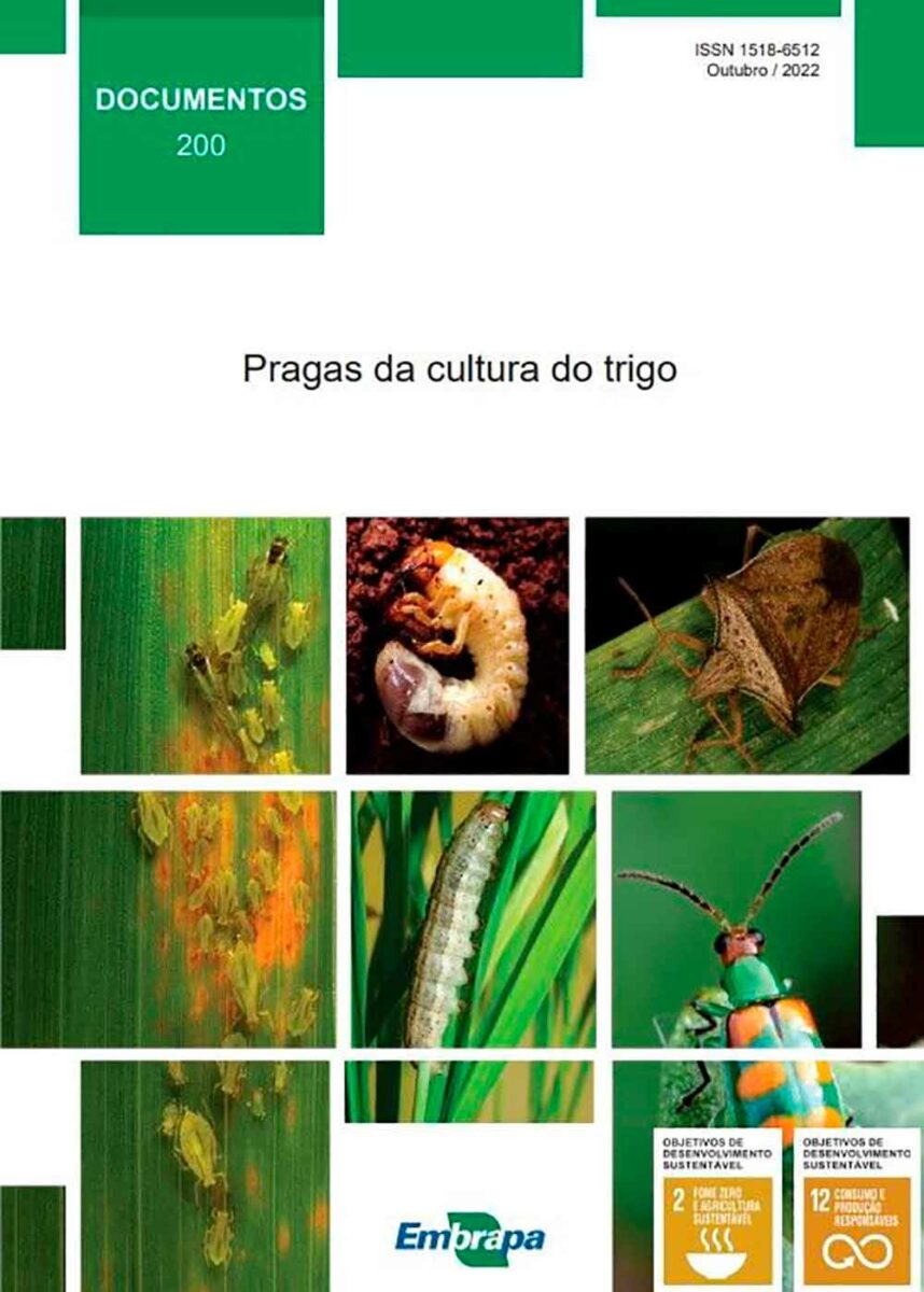Capa da publicação “Pragas da cultura do trigo” da Embrapa