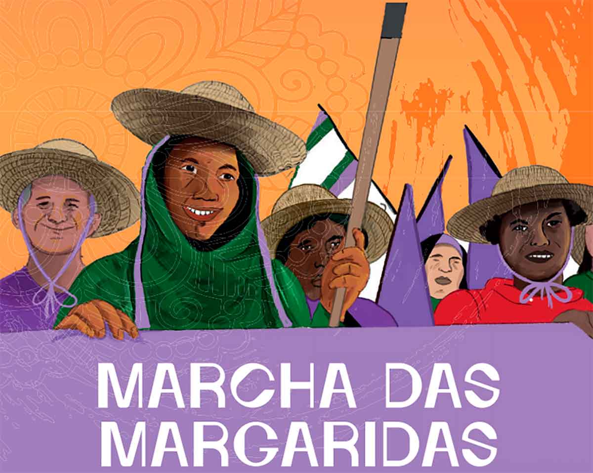 Ilustração da Marcha das Margaridas