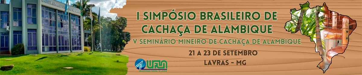 Banner do I Simpósio Brasileiro de Cachaça de Alambique