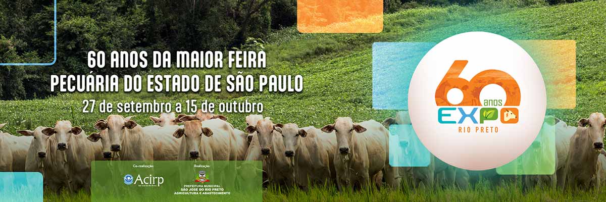 Banner da Expo Rio Preto