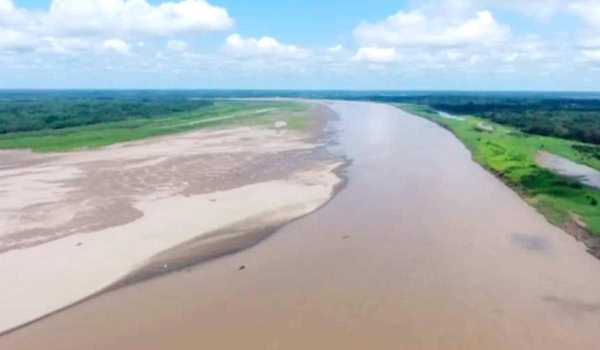 Seca em Benjamin Constant, no Alto Solimões — Foto: Rôney Elias/Rede Amazônica