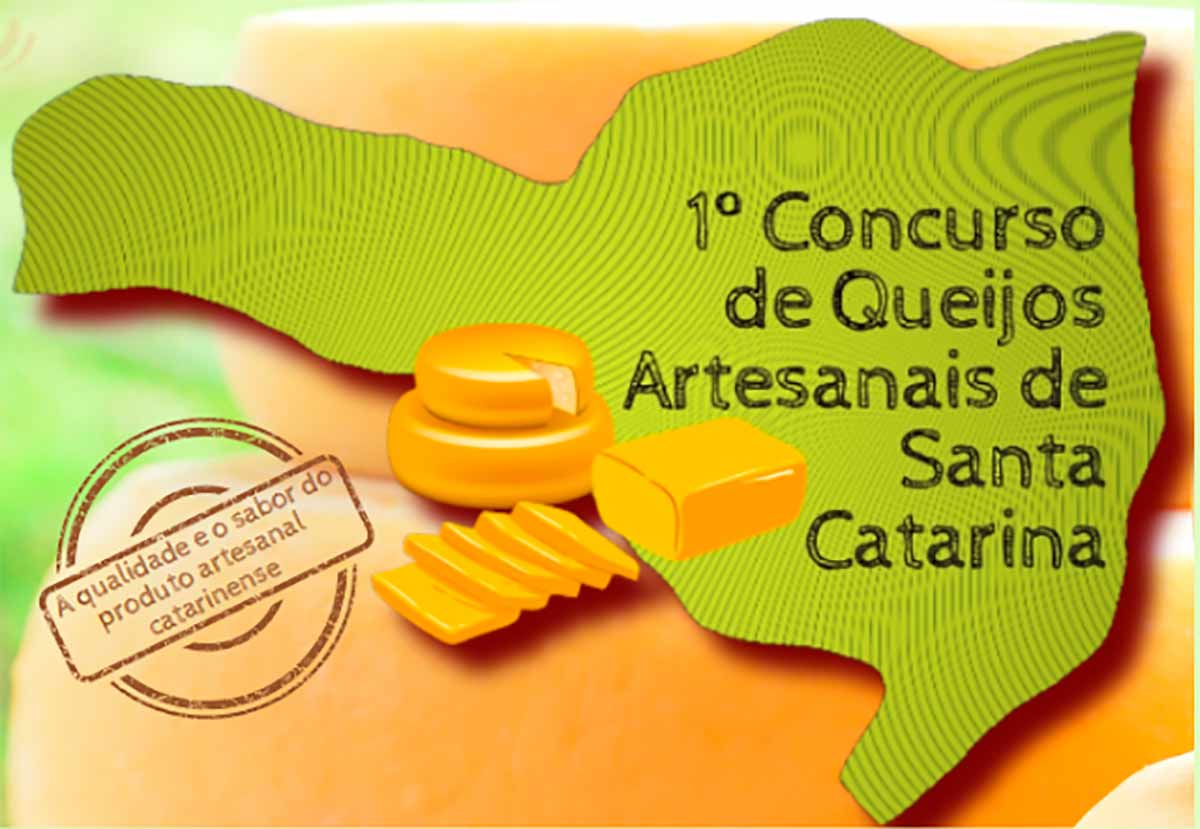 Chamada para o 1° Concurso Estadual dos Queijos Artesanais de Santa Catarina