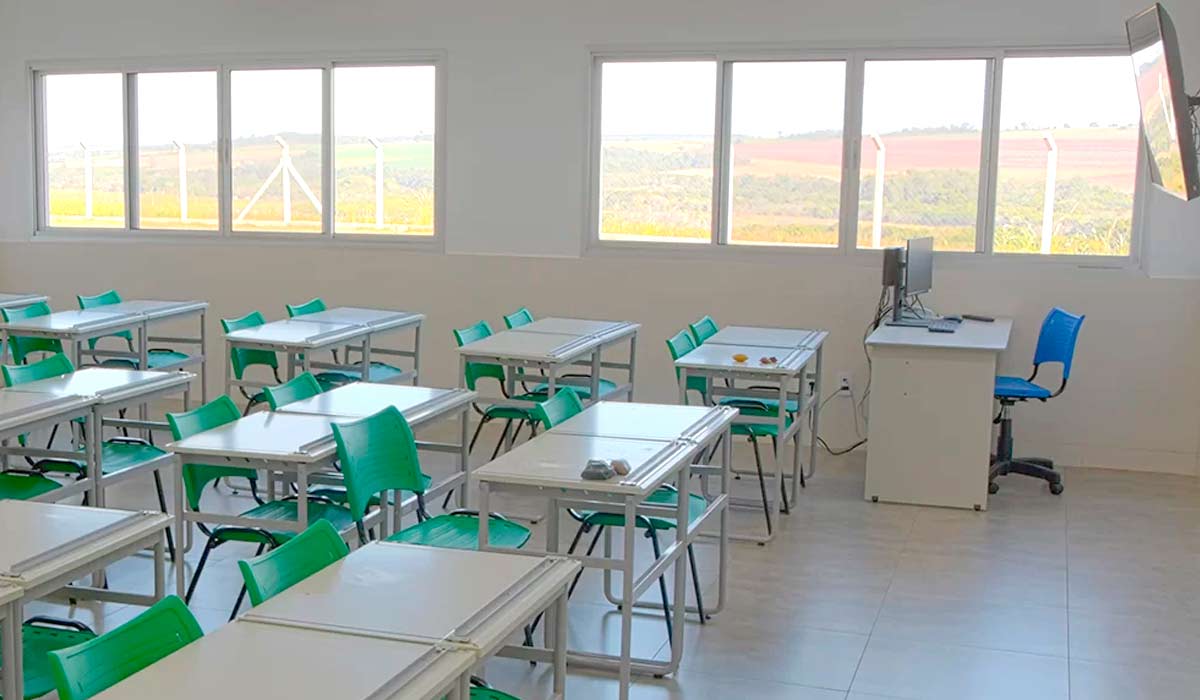 Sala de aula da ETASA