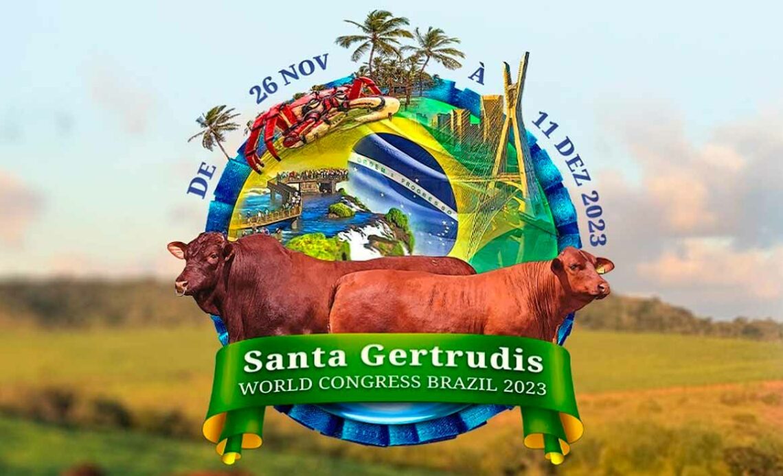 Logo do Santa Gertrudis Congresso Mundial no Brasil 2023