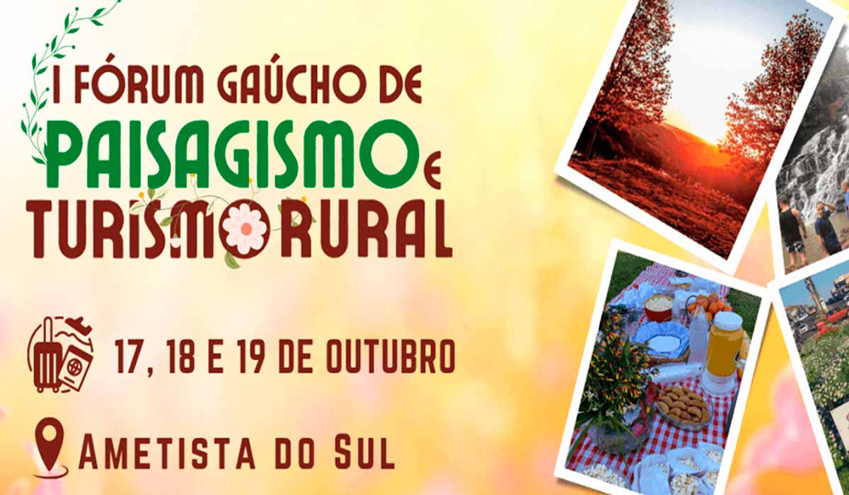 Chamada para o 1º Fórum Gaúcho de Paisagismo e Turismo Rural