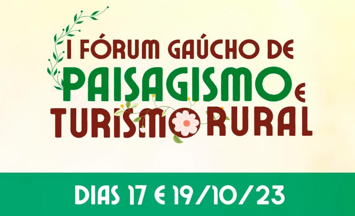 Logo do 1º Fórum Gaúcho de Paisagismo e Turismo Rural